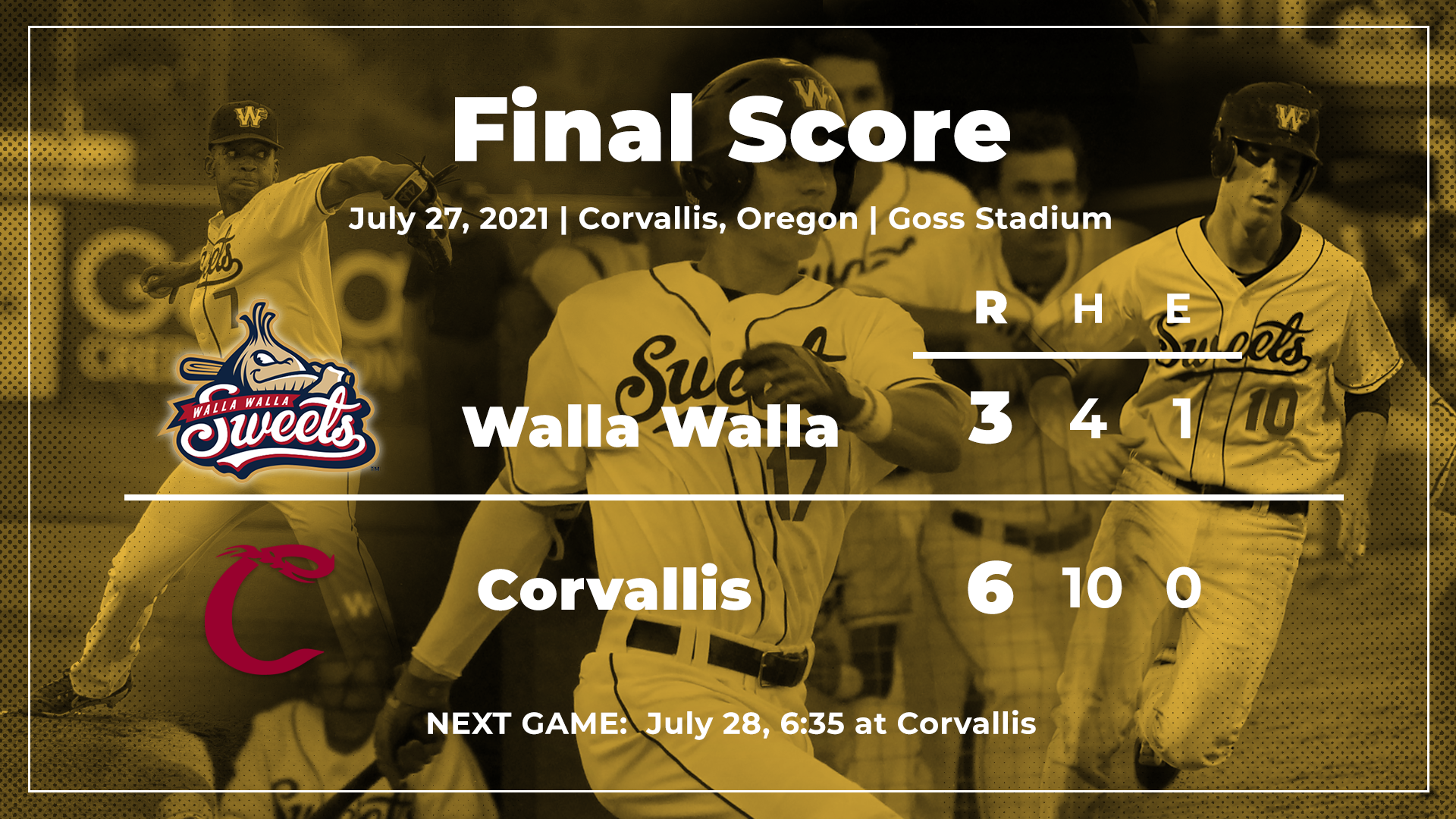 Sweets Final Score Graphic 7-27