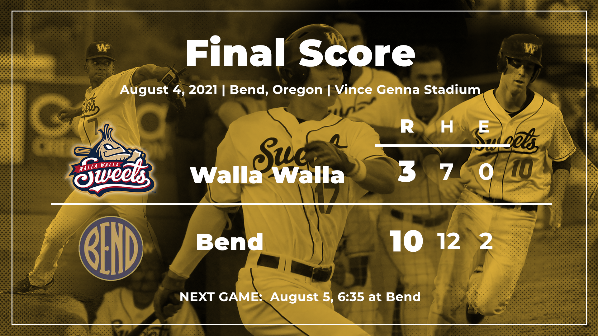 Sweets Final Score Graphic 8-4
