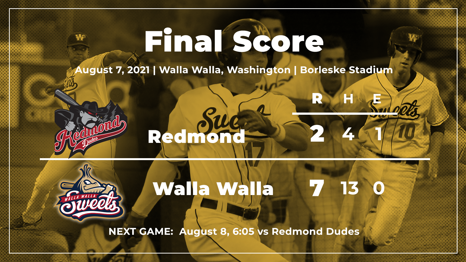 Sweets Final Score Graphic 8-7