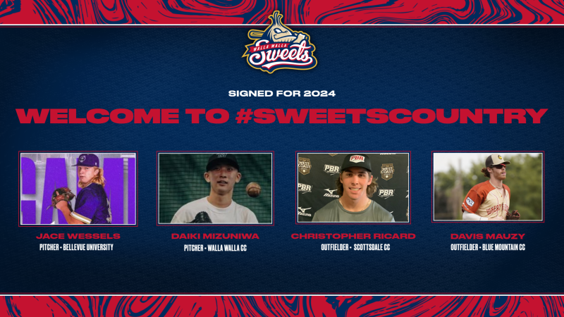 Two Pitchers and Two Outfielders Sign with Sweets – Walla Walla Sweets ...